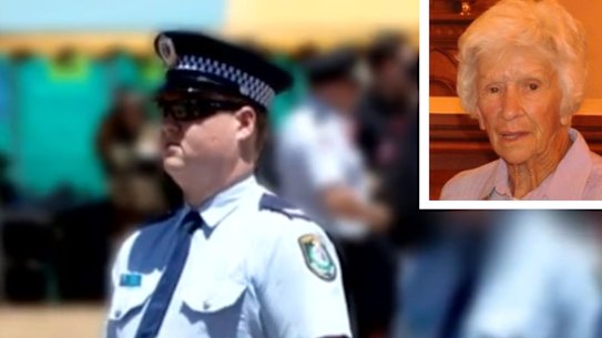 Clare Nowland (inset) died a week after allegedly being Tasered by Senior Constable Kristian White.