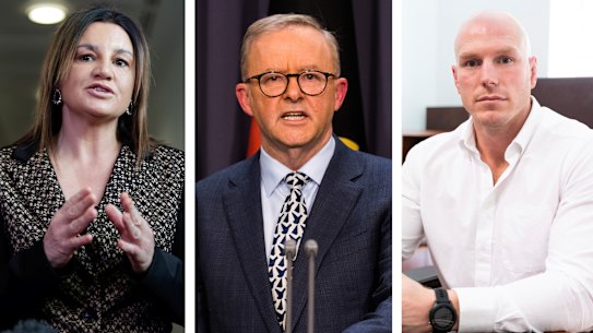 Jacqui Lambie, Anthony Albanese, David Pocock