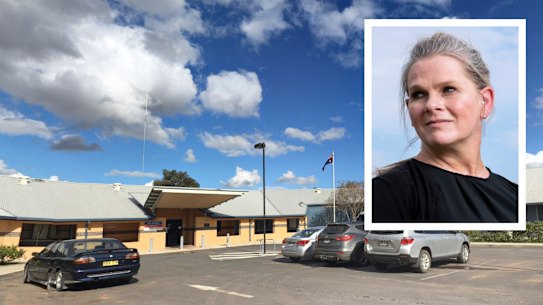 Main photo: Bourke Hospital. Inset: Merrin Hannant