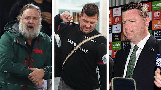 Russell Crowe, Jason Demetriou and Blake Solly