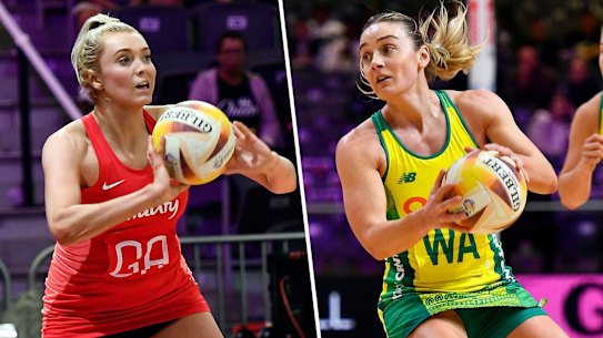 England’s Helen Housby and Australian skipper Liz Watson will be adversaries in the netball World Cup final.