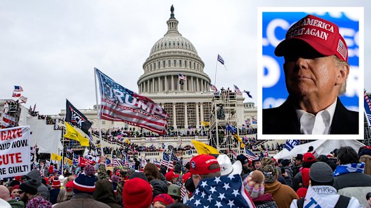 Donald Trump, Capitol riot composite