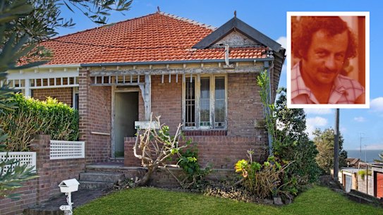 Malcolm Mawhinney and his Clovelly  house.