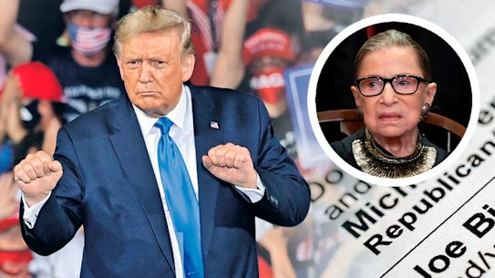 Donald Trump and Joe Biden continue to campaign in
earnest. The so-called ‘‘naked ballots’’ could have major consequences given Americans are expected to vote by mail in bigger numbers than ever before because of the pandemic.