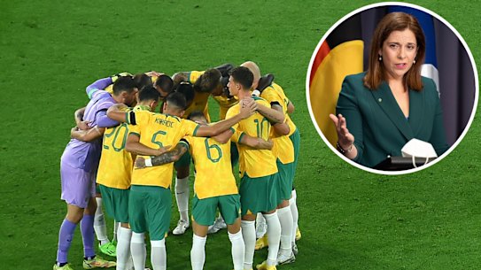 Sports minister Anika Wells has thrown her support behind the Socceroos.
