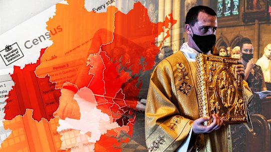 The number of Christians in Sydney is declining.