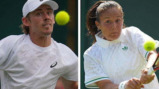 Alex de Minaur and Daria Kasatkina.