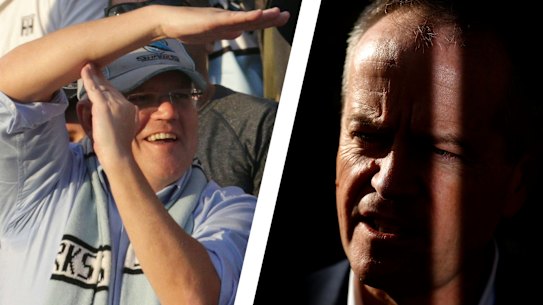 Scott Morrison, Bill Shorten.