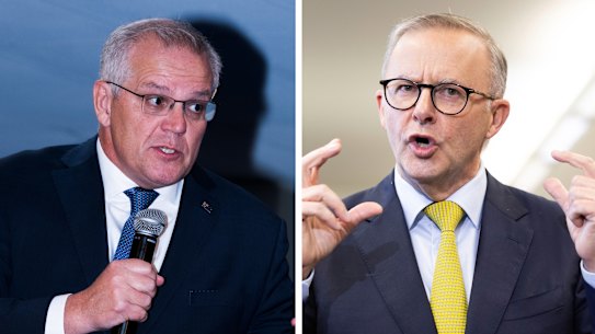Scott Morrison and Anthony Albanese