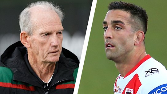 Wayne Bennett and Paul Vaughan.