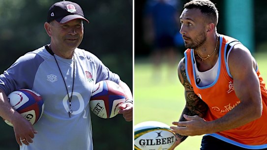 Eddie Jones coached Quade Cooper when the playmaker began his Super Rugby career with the Reds.