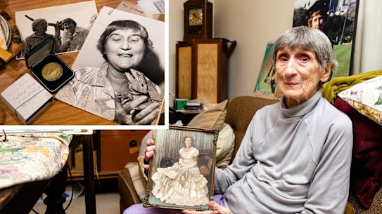 Pam Mountfort (main photo) is the sister of Pat McDonald (inset). She said her sister had scrimped and saved, and invested her public service salary in shares, to leave a bequest to the Australian Museum. 