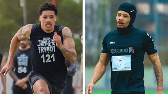 Xavier Miller took part in last year’s NRL combine.