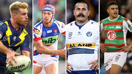 Cameron Munster, Kalyn Ponga, Reagan Campbell-Gillard and Latrell Mitchell.