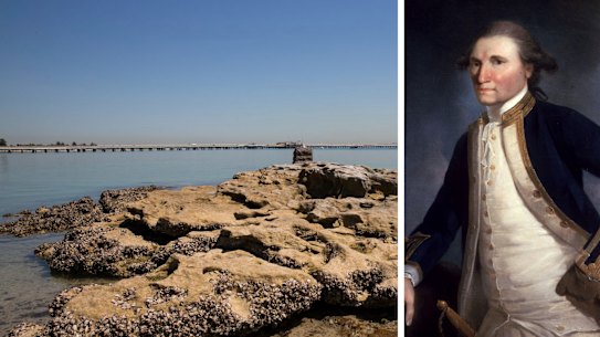 Captain James Cook Botany Bay composite.
