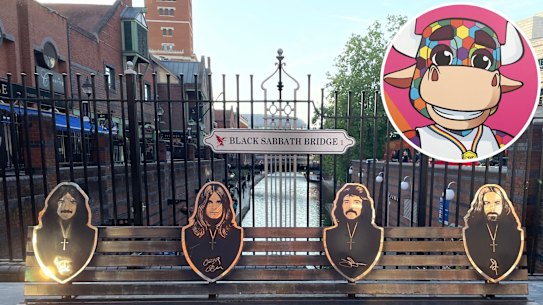 Black Sabbath Bridge and Commonwealth Games mascot