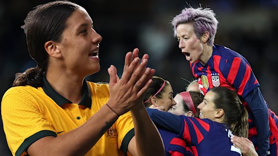 Sam Kerr and Megan Rapinoe. 