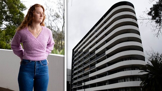 Corrie Ford and the apartment complex on Charles St Canterbury.