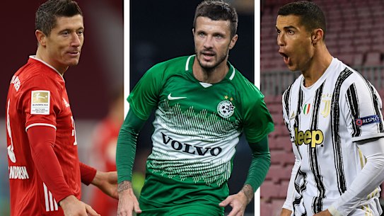 Forgotten Socceroos attacker Nikita Rukavytsya's goalscoring record this season ranks him among Europe's elite, including Robert Lewandovski and Cristiano Ronaldo. 