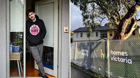 Harry Milward has been evicted from his home and says it’s proved difficult to find a new rental in the same area because of the tight market.