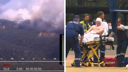 At least three properties have been lost and three firefighters taken to hospital after the Green Wattle Creek fire suddenly ripped through the area "without warning."