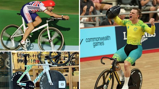 Advances in track bike technology and posture.