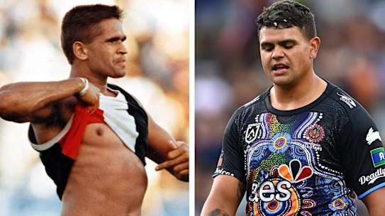 Nicky Winmar and Latrell Mitchell. 