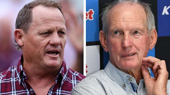 Kevin Walters and Wayne Bennett go head to head when the Broncos take on the Dolphins on Friday night.