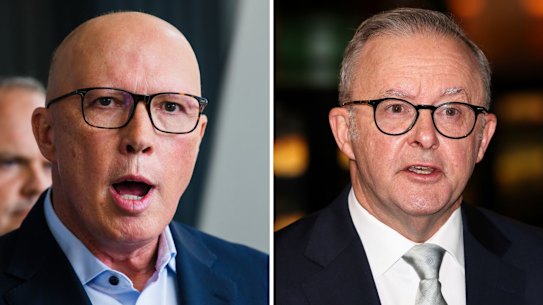 Peter Dutton and Anthony Albanese. 