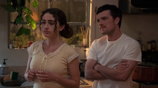 Rachel Sennott and Josh Hutcherson in I Love LA.