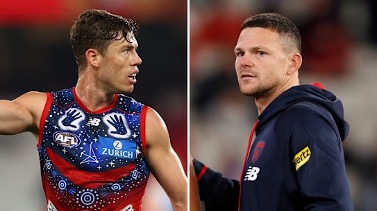 Red and the blue: Jake Melksham and Steven May.