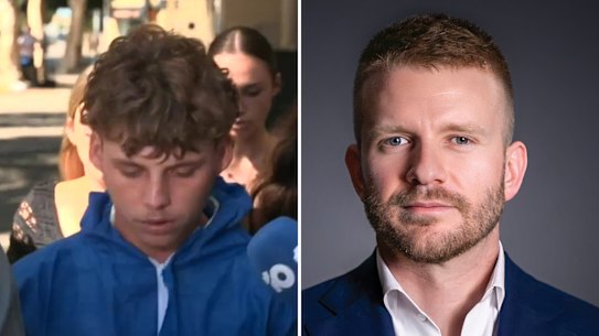 Brodie Jake Dewar, left, is accused of assaulting prominent WA Labor figure Tim Picton, leaving him in a coma. Picture: 9News Perth/Supplied