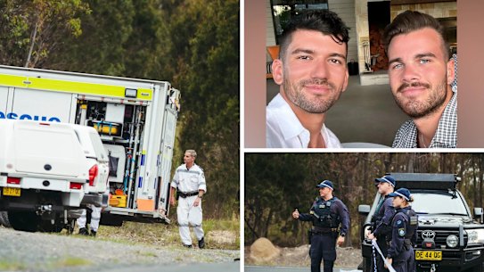 The bodies of Jesse Baird and Luke Davies were found by police on a property outside Goulburn on Tuesday.