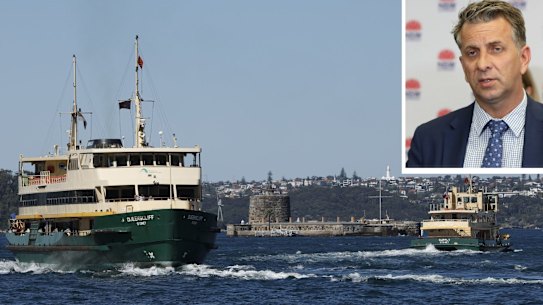 Transport Minister Andrew Constance will be decommissioning Freshwater Class ferries for smaller vessels due to a lack of patronage.
