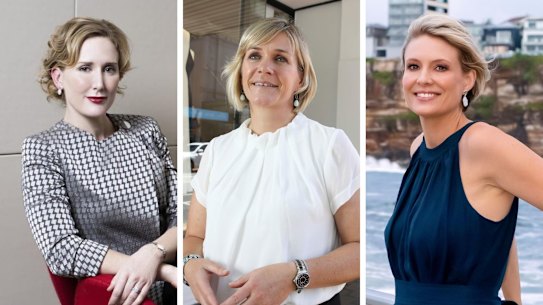 Bridie Nolan, Zali Steggall and Katherine Deves.