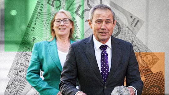 WA budget main pictures, WA Premier Roger Cook, Treasurer Rita Saffioti