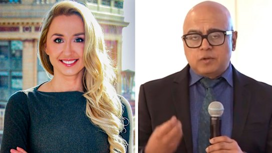 Julia Szlakowski and AMP Capital's Boe Pahari.