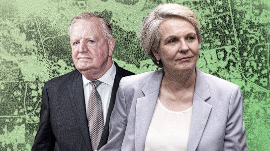 Satterley Property Group founder and chief executive Nigel Satterley, federal Environment Minister Tanya Plibersek.