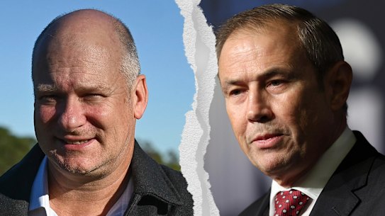 WA EPA chair Matthew Tonts and Premier Roger Cook. Environmental regulation overhaul. Picture: WAtoday