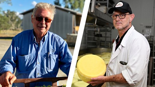 Australian prosecco producer Otto Dal Zotto, and Parmesan maker Mauro Montalto.