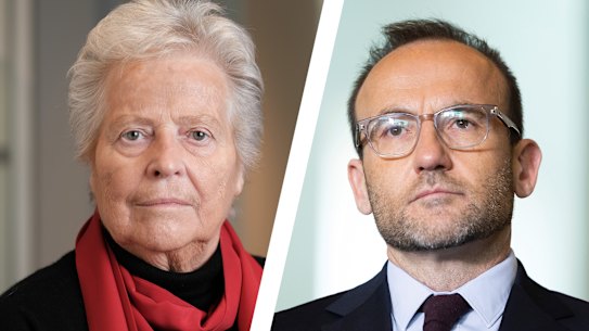 Kerry Schott and Adam Bandt. 