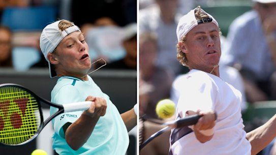 Cruz and Leyton Hewitt, like father, like son.
