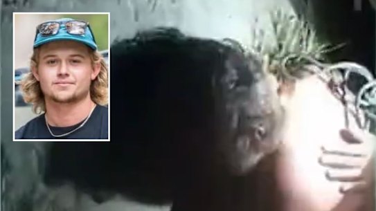 Footage has emerged of Bodhi Risby-Jones, 23, being restrained while on a surfing holiday in Aceh.