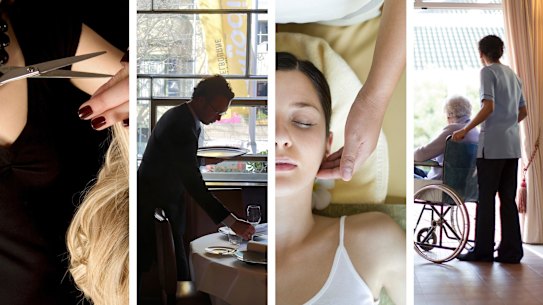 Vocational training certificate three and four qualifications include hairdressing, hospitality, massage therapy, and aged care. 