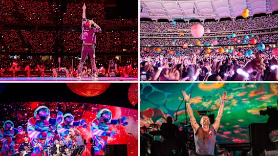 Coldplay rock their exclusive Perth show.