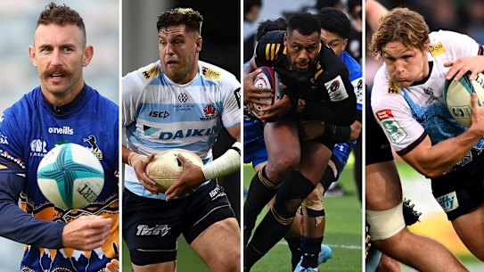 Nic White, Dave Porecki, Samu Kerevi, Michael Hooper.