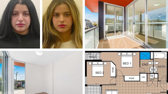 Composite: Canterbury apartment where sisters Asra and Amaal Alsehli were found dead.