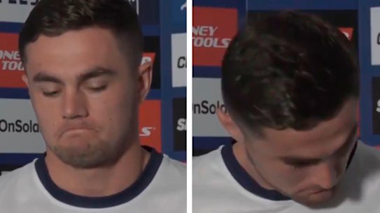 Kyle Flanagan at a press conference on Tuesday.