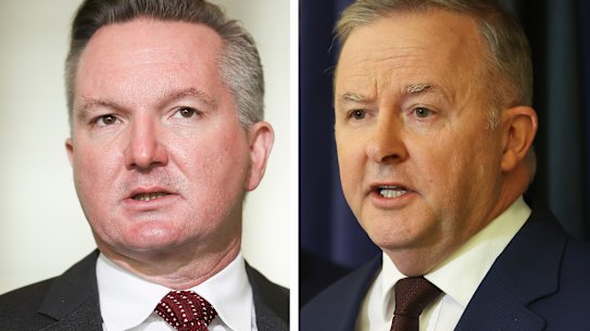 Labor leader Anthony Albanese moved former Treasurer Chris Bowen to bring a jobs focus to the opposition’s climate portfolio. 