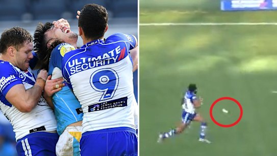 Tino Fa’asuamaleaui and Josh Addo-Carr.